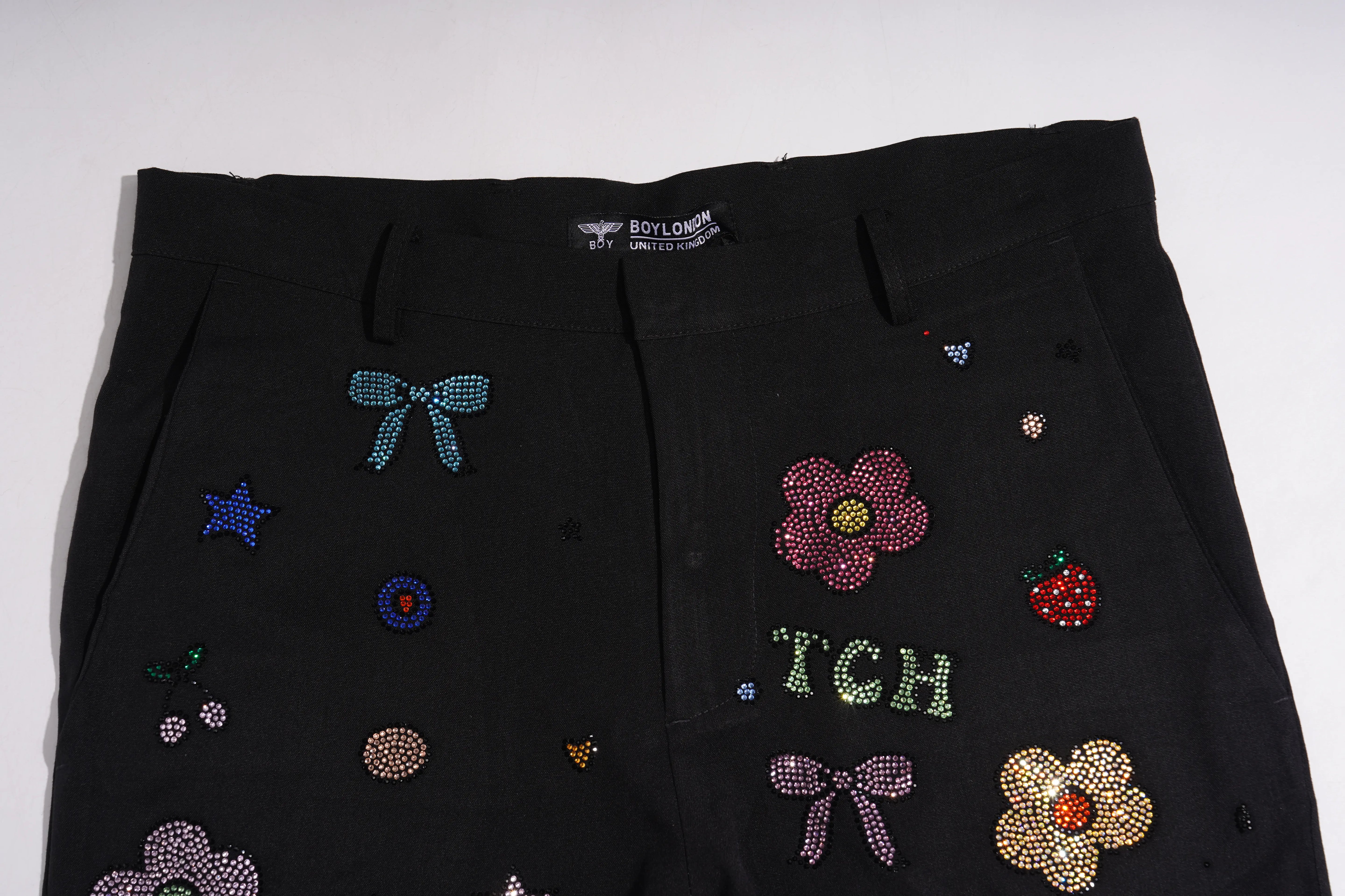 TCH Rhinestone Floral Jogger Pants - 7