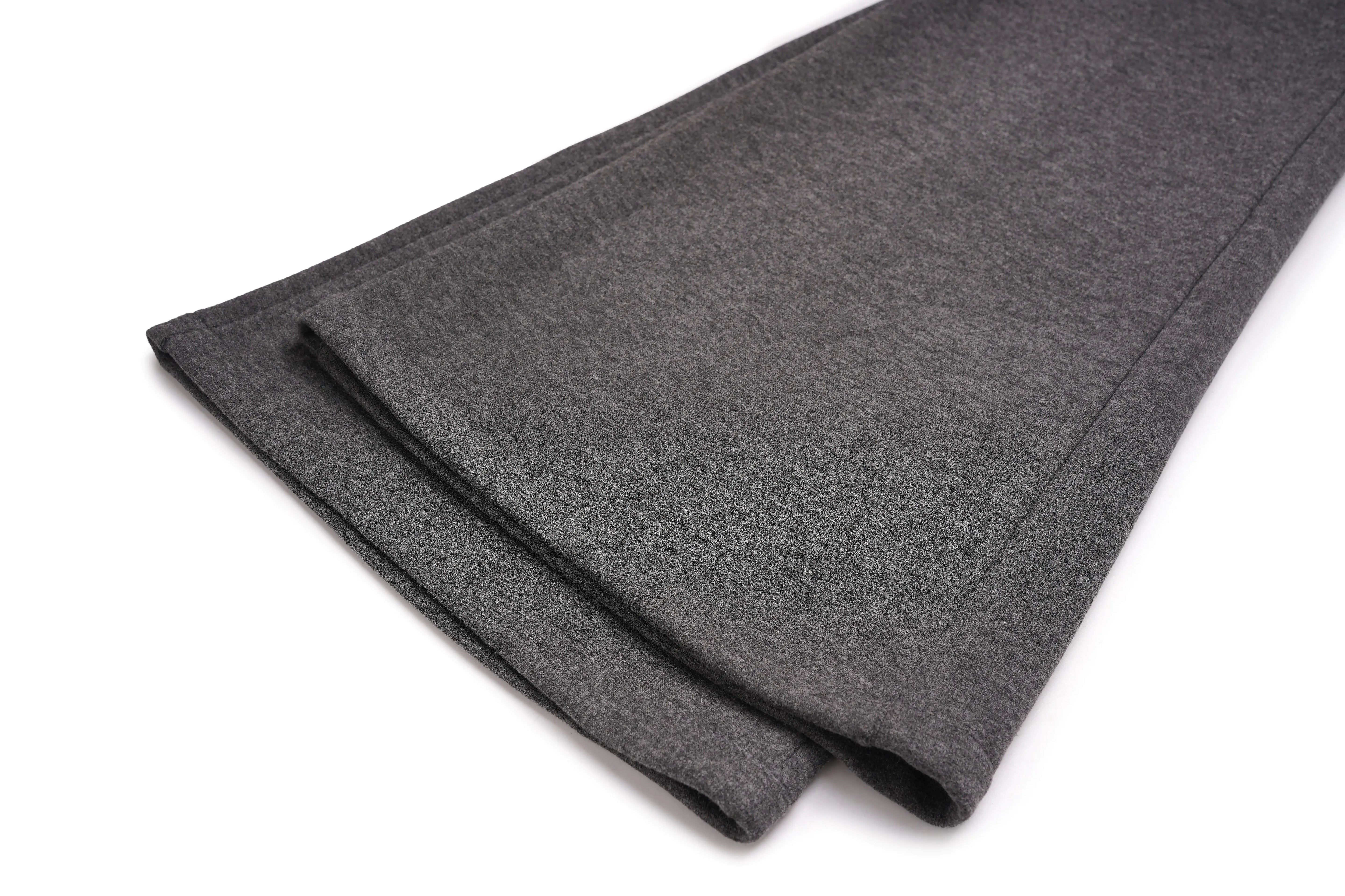 Gray fabric roll on a white background, TCH Rhinestone New Year Logo Teddy Bear Grey Jogger Pants