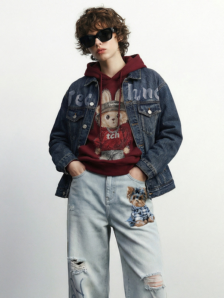 TCH Rhinestone Oversized Graphic Y2K Hoodies-5