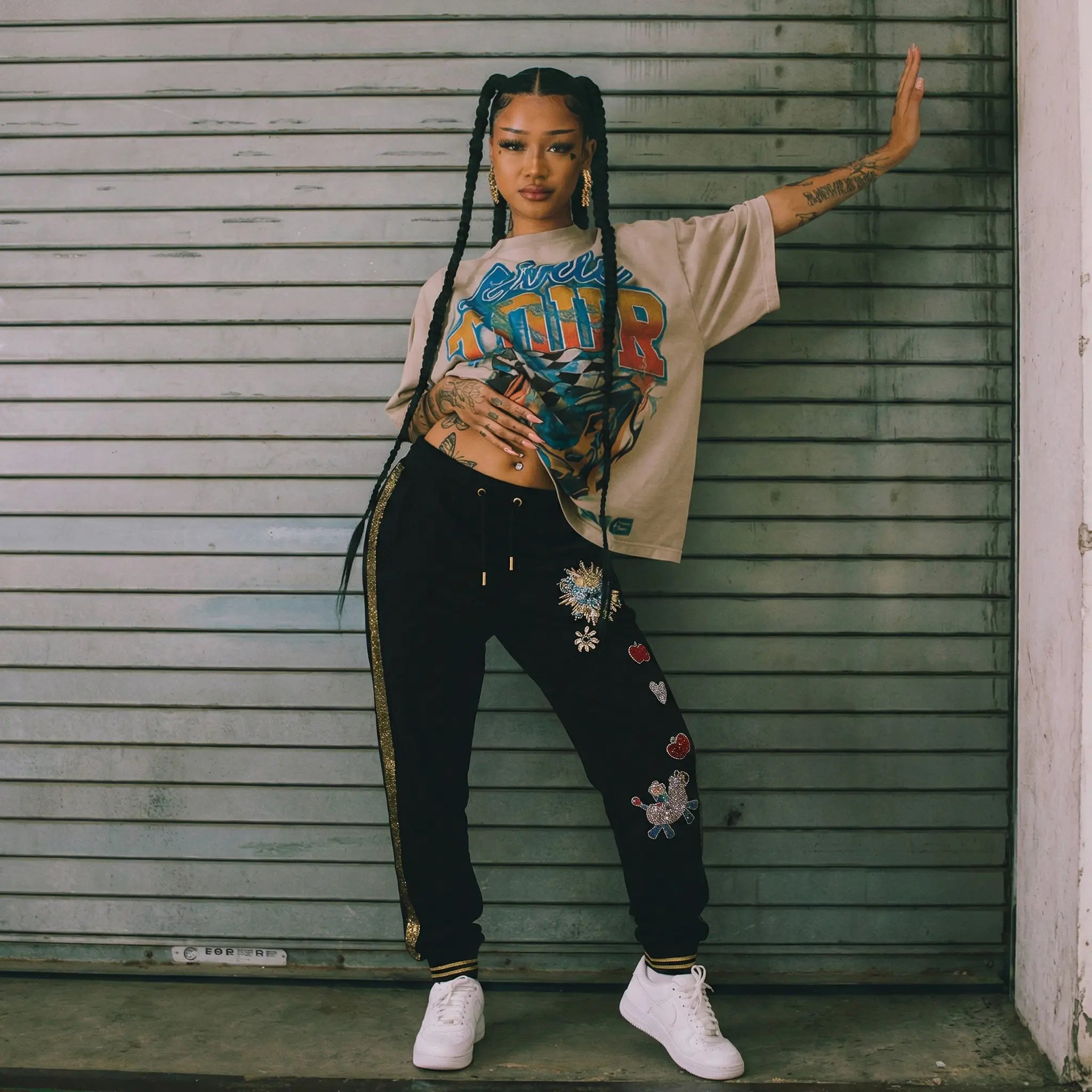 TCH Rhinestone Pony Fantasy Jogger Pants Luxury Streetwear Brand Official Showcase