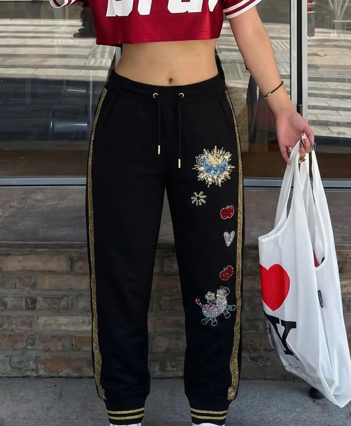 TCH Rhinestone Pony Fantasy Jogger Pants Luxury Streetwear Brand Official Showcase