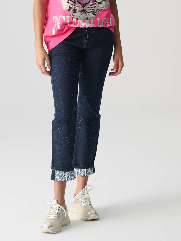 tch rhinestone slim fit stretch jeans blue HighEnd Luxury Streetwear Brand Official Showcase