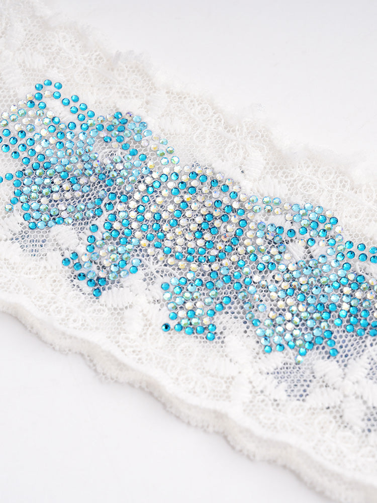 tch rhinestone sweet lace floral headdress white HighEnd Luxury Streetwear Brand Official Showcase