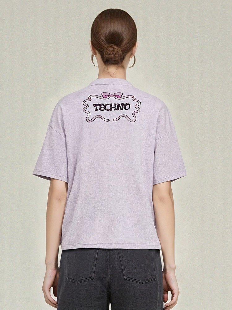 tch rhinestone teddy bear graphic t-shirt pink HighEnd Luxury Streetwear Brand Official Showcase