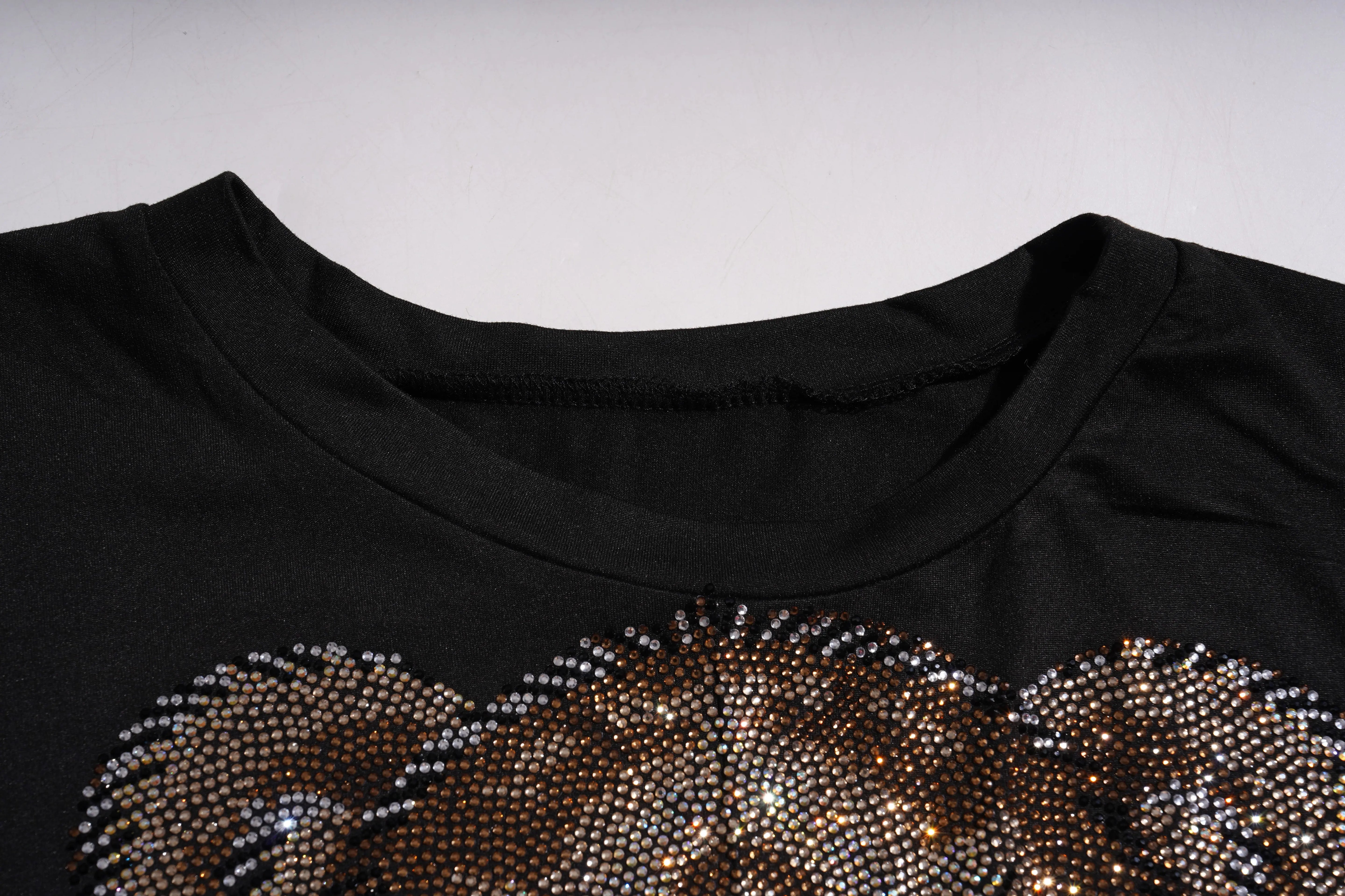TCH Rhinestone Teddy Bow Wrap Crop Top Luxury Streetwear Brand Official Showcase