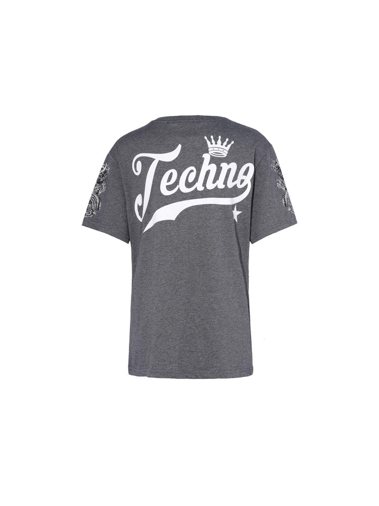 tch rhinestone tiger retro sparkling tee darkgray HighEnd Luxury Streetwear Brand Official Showcase
