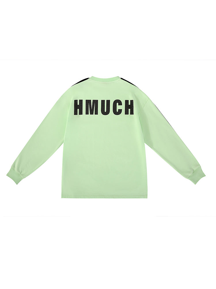 tch rhinestone university striped sweatshirt lightgreen HighEnd Luxury Streetwear Brand Official Showcase