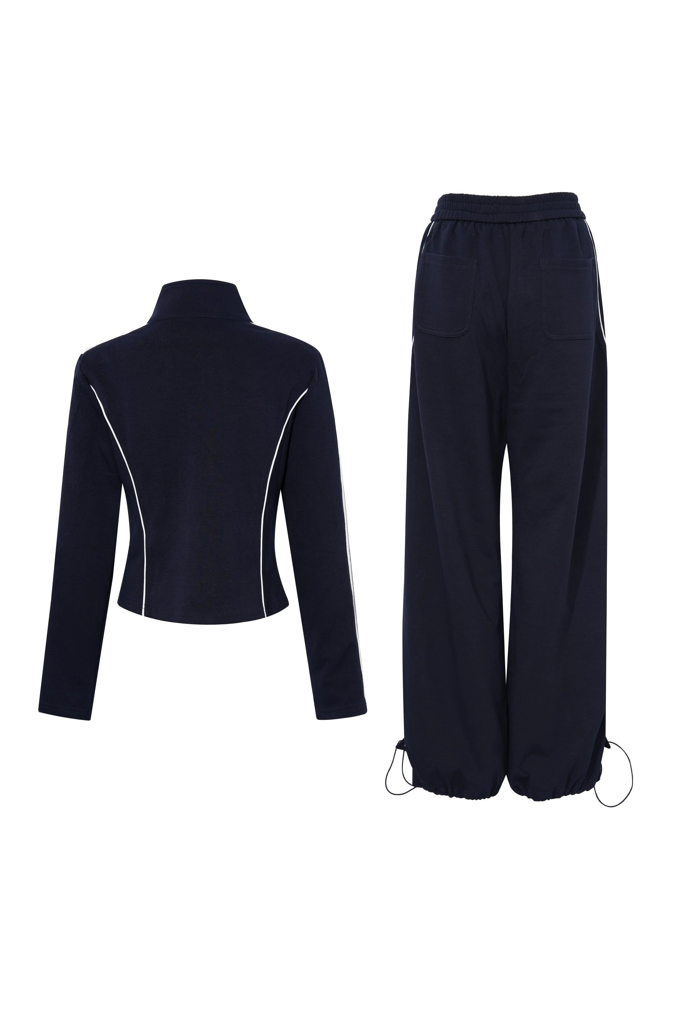 TCH Rhinestone Winged Kitty Zip-Up Tracksuit Set - 9