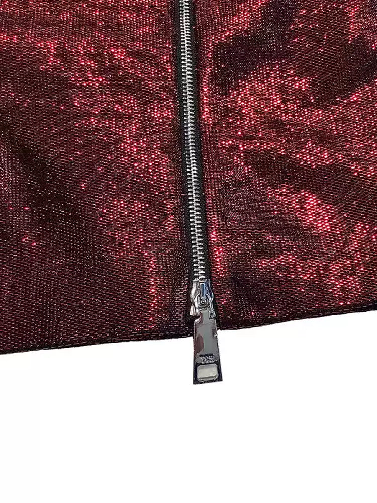 tch sequin embellished sparkle shorts with letter winered HighEnd Luxury Streetwear Brand Official Showcase
