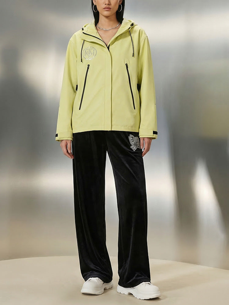 TCH Sparkling Wings Rhinestone Hooded Wind Jacket-2