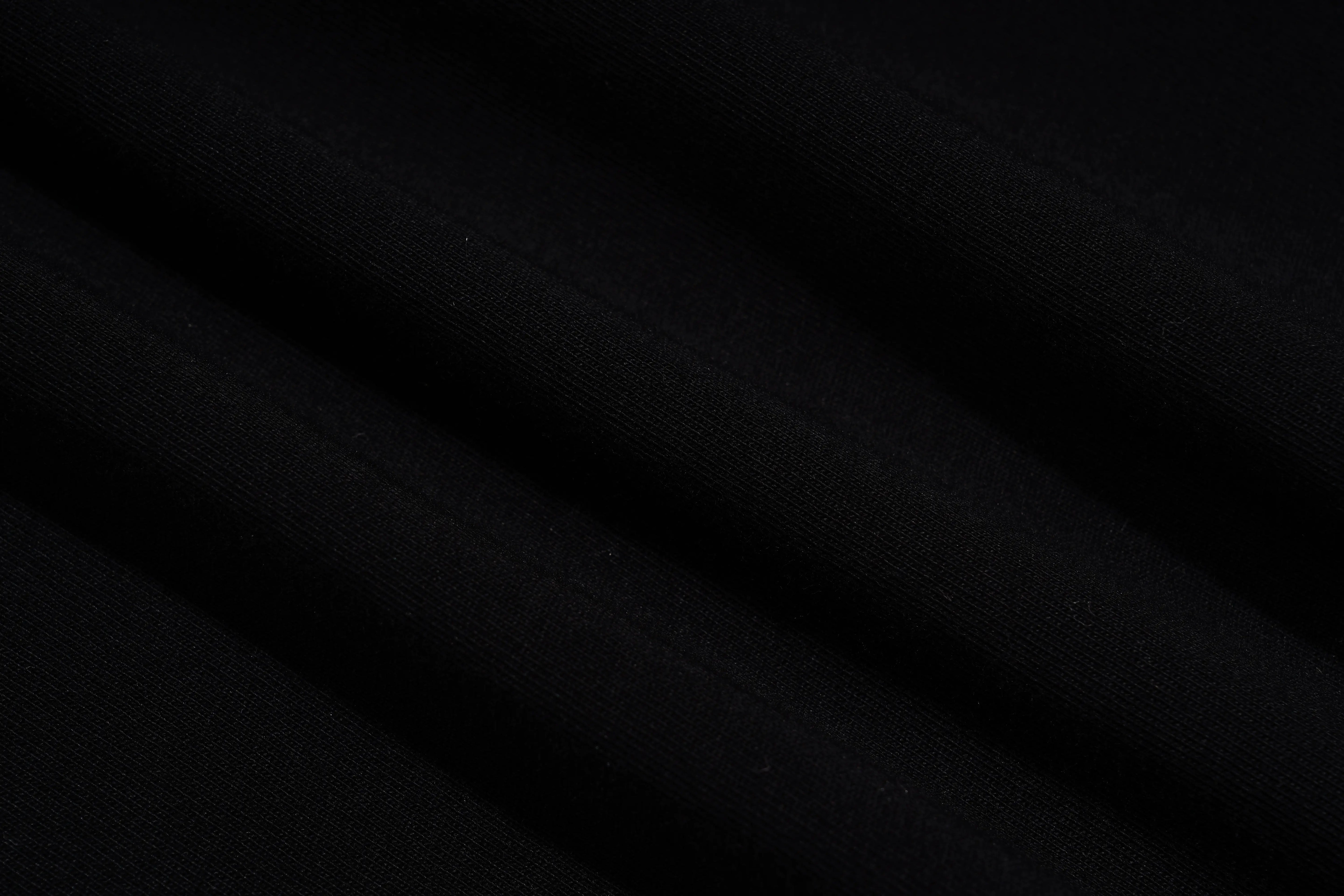 Solid black color swatch, TCH TECHNO Waterfall Rhinestone T-Shirt