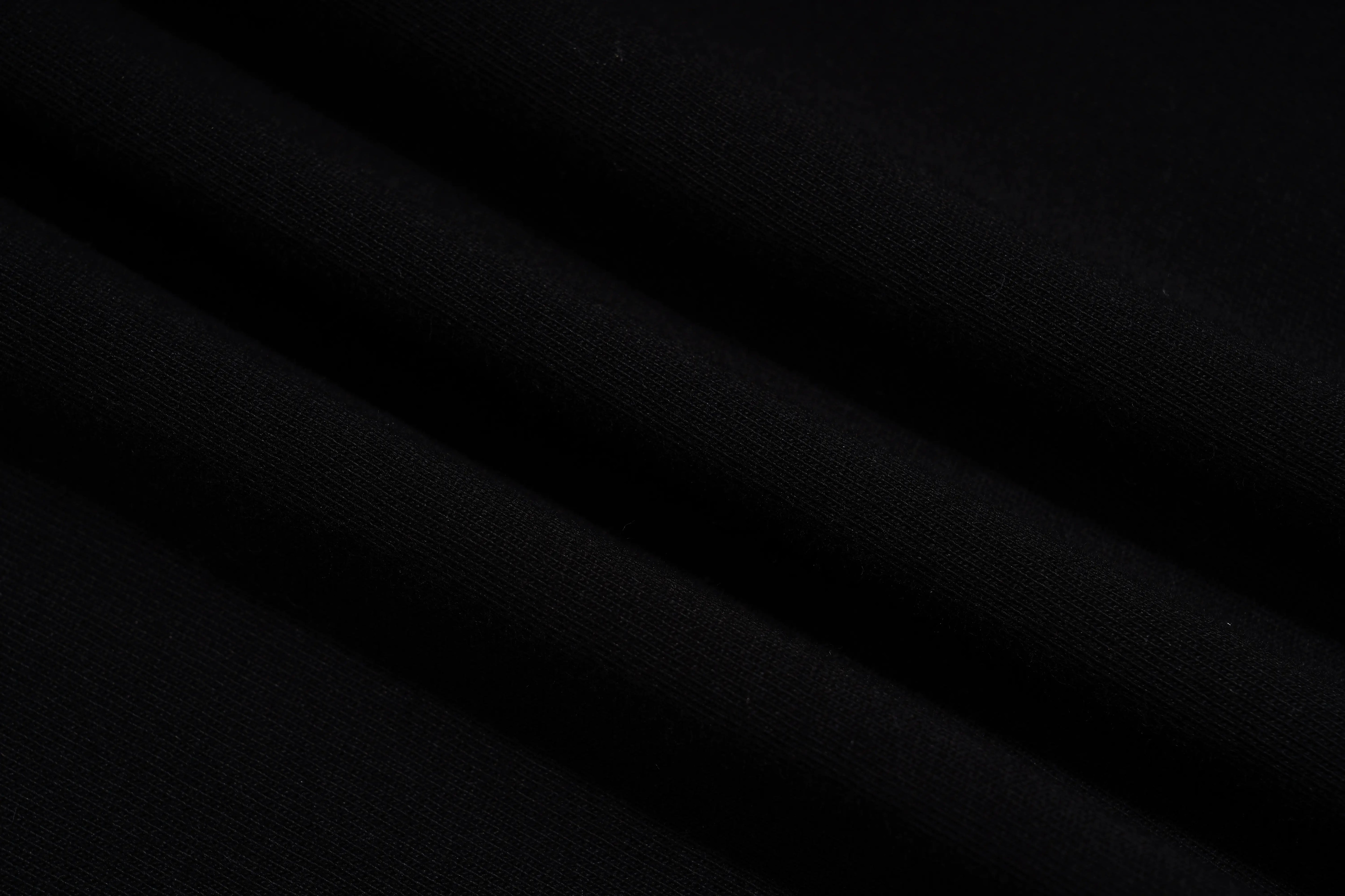 Black fabric texture with folds, TCH Teddy Bear & Stars Rhinestone T-Shirt