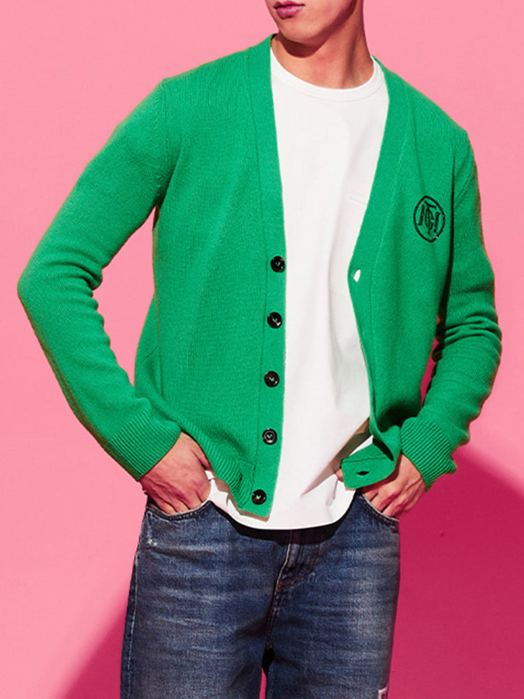 tch unisex button down knit cardigan green HighEnd Luxury Streetwear Brand Official Showcase
