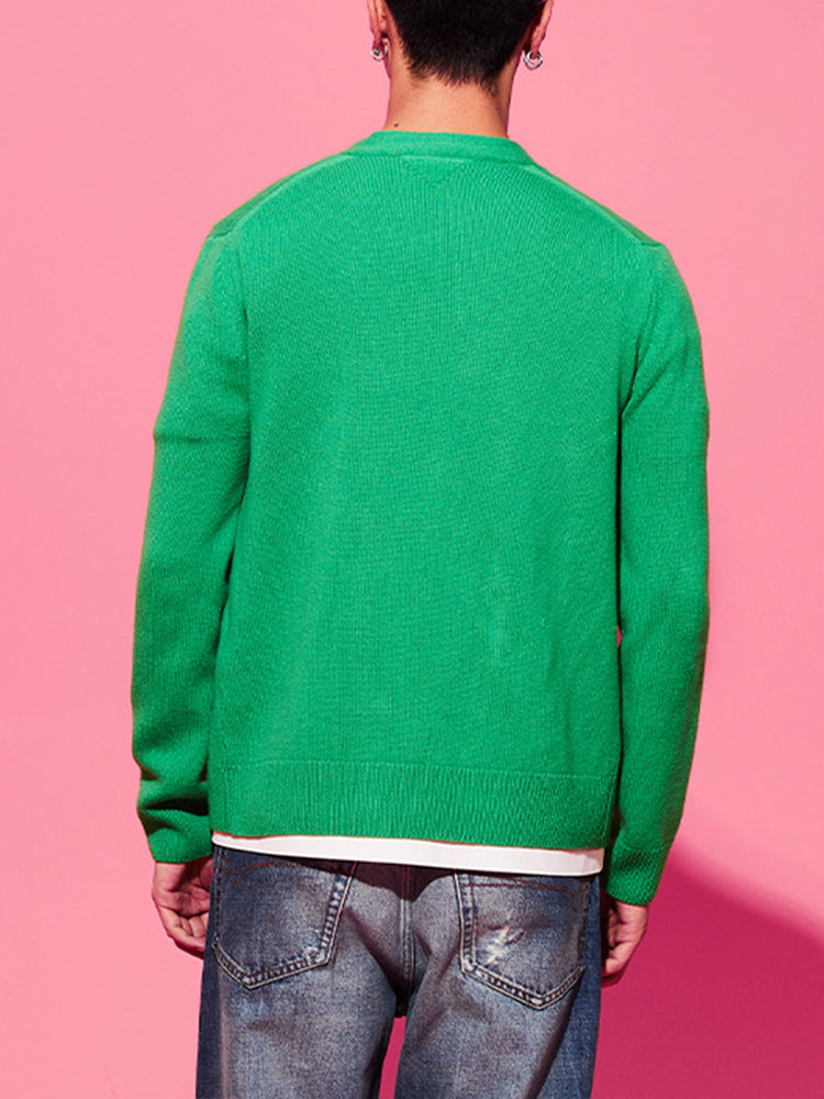 tch unisex button down knit cardigan green HighEnd Luxury Streetwear Brand Official Showcase