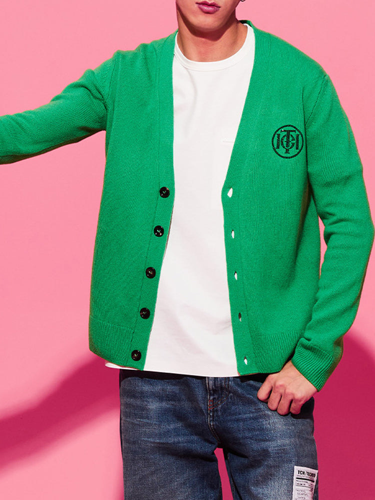 tch unisex button down knit cardigan green HighEnd Luxury Streetwear Brand Official Showcase