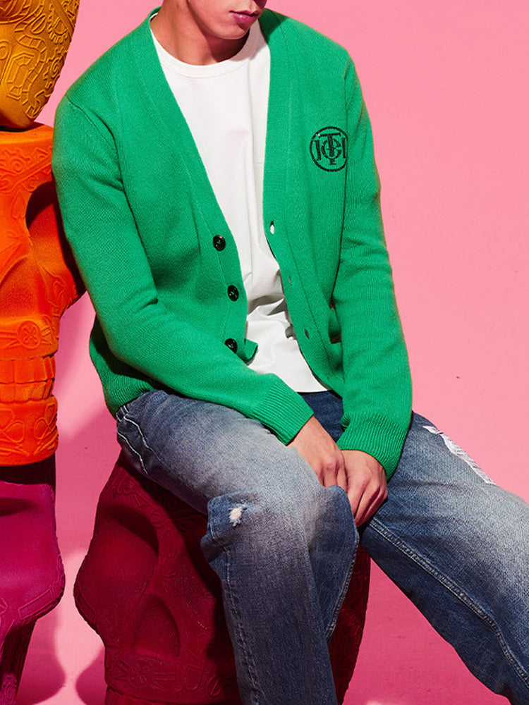tch unisex button down knit cardigan green HighEnd Luxury Streetwear Brand Official Showcase