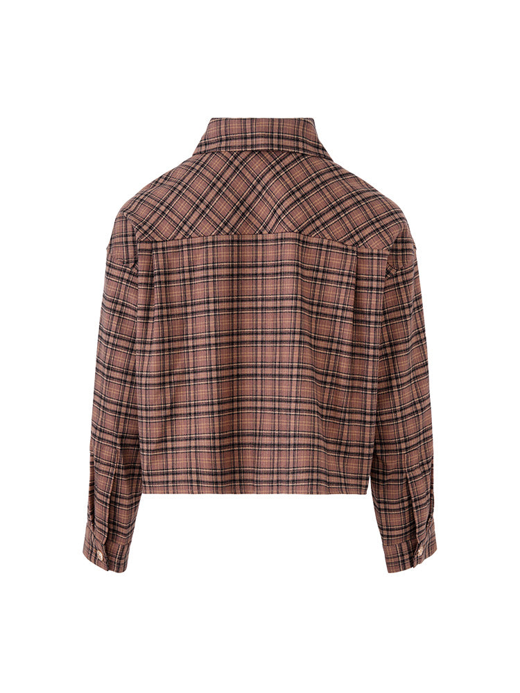 tch unisex button down plaid jacket coffee HighEnd Luxury Streetwear Brand Official Showcase