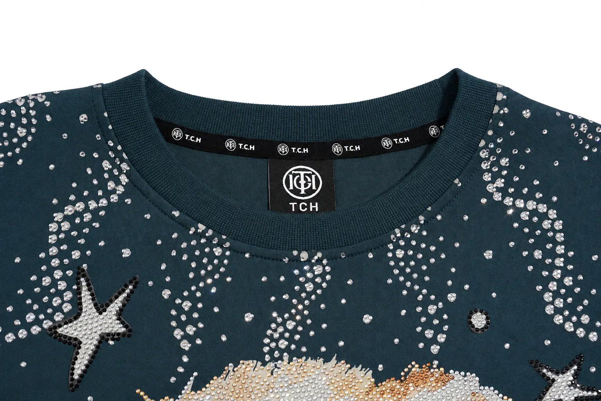TCH Vintage Teddy Bear Graphic Crewneck Sweatshirt Luxury Streetwear Brand Official Showcase