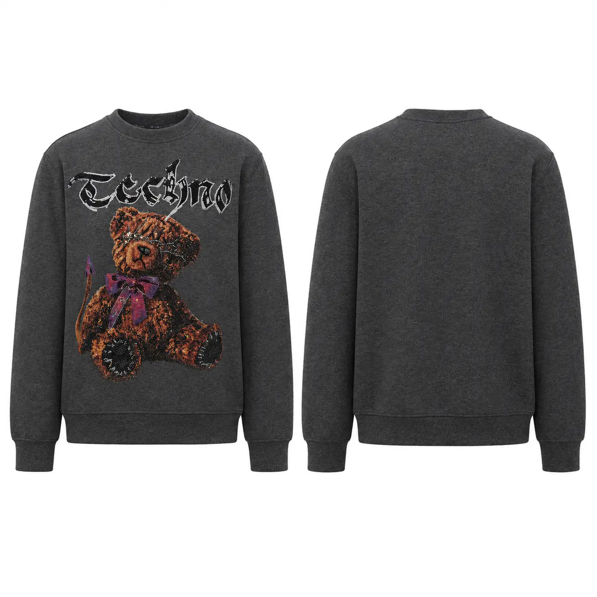 TCH Vintage Teddy Bear Graphic Sweatshirt Luxury Streetwear Brand Official Showcase