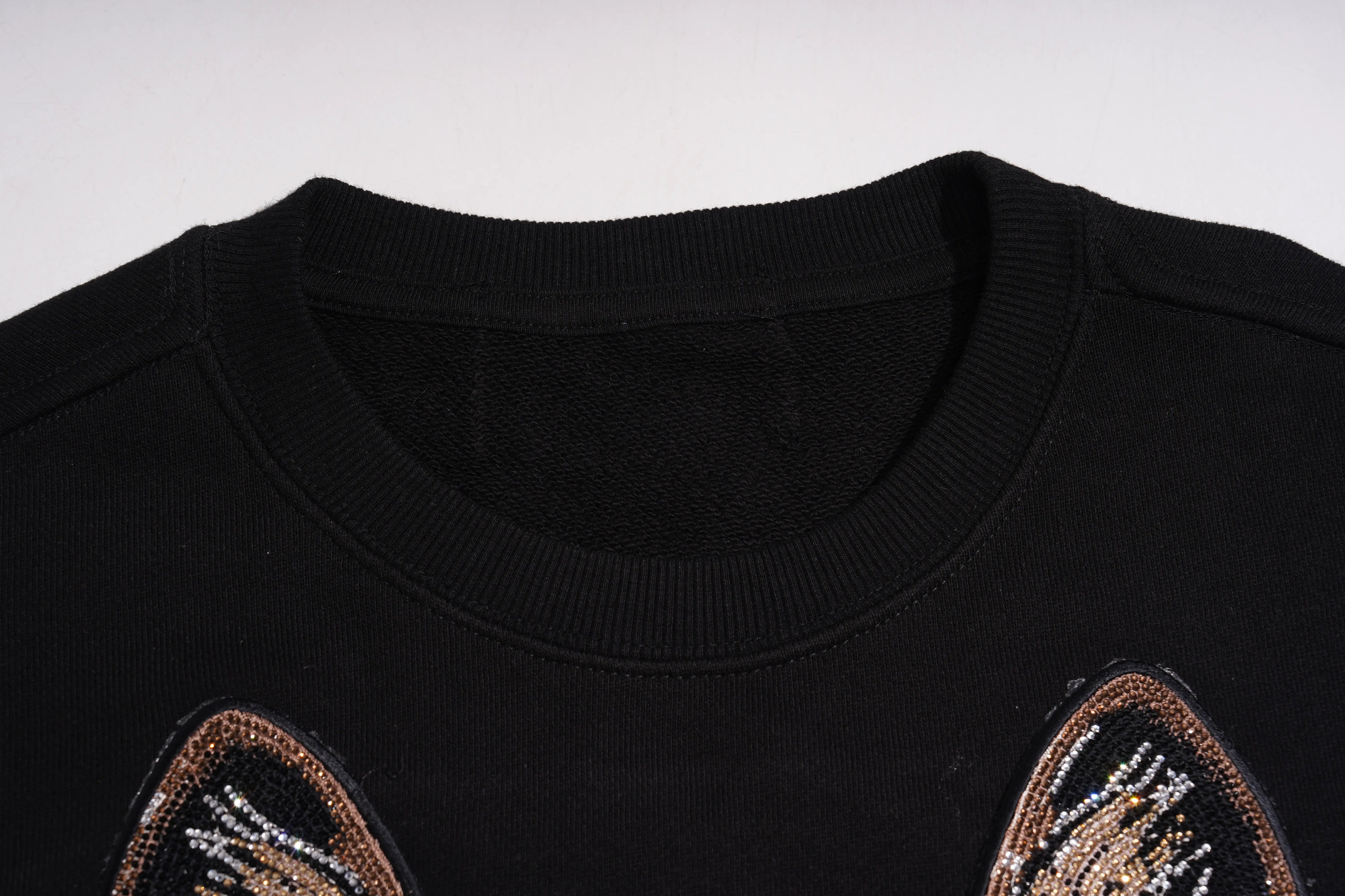 TCH Y2K Rhinestone Cat Graphic Sweatshirt Luxury Streetwear Brand Official Showcase