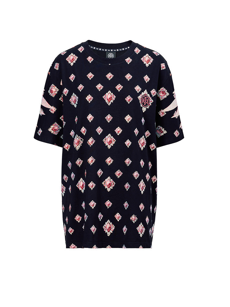 tch wings sparkle crystal graphic t-shirt black HighEnd Luxury Streetwear Brand Official Showcase