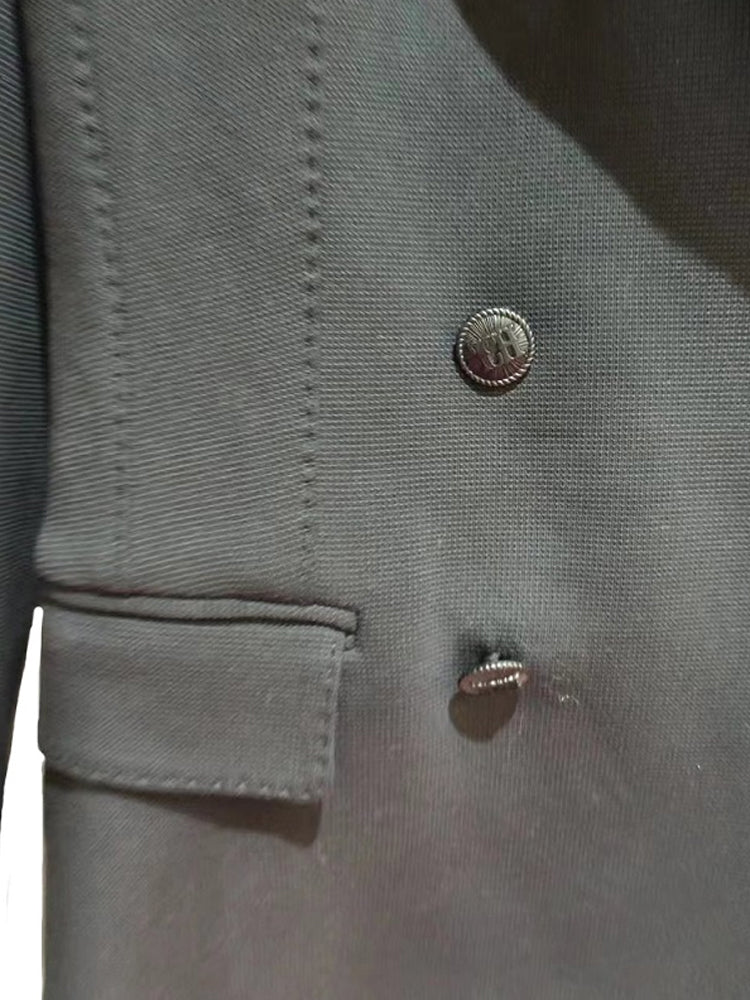 TCH Rhinestone Double Breasted Angel Wings Blazer