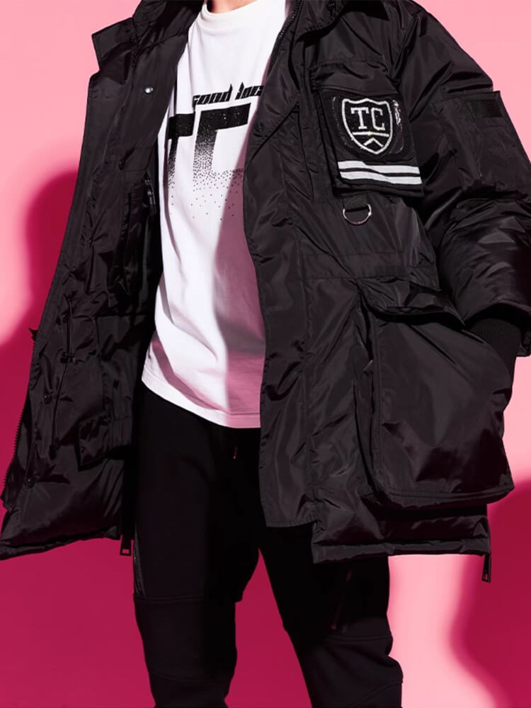 TCH Unisex Rhinestone Thickened Down Jacket