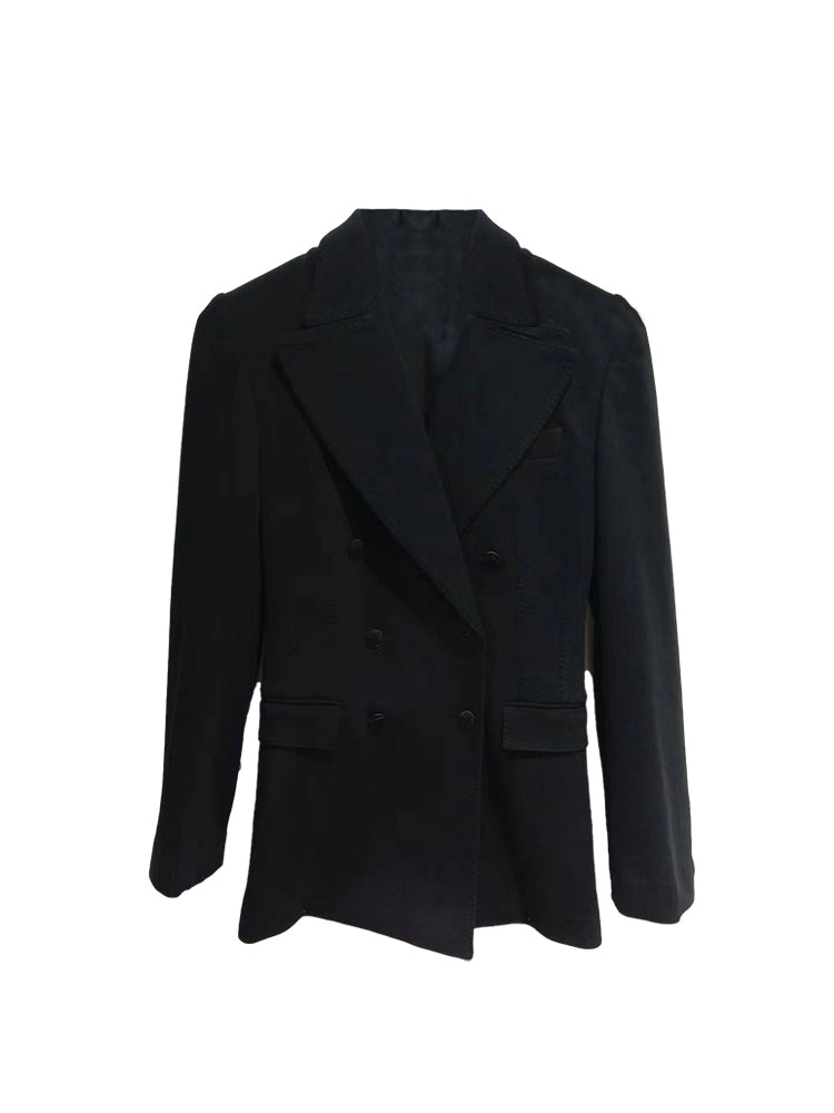 TCH Rhinestone Double Breasted Angel Wings Blazer