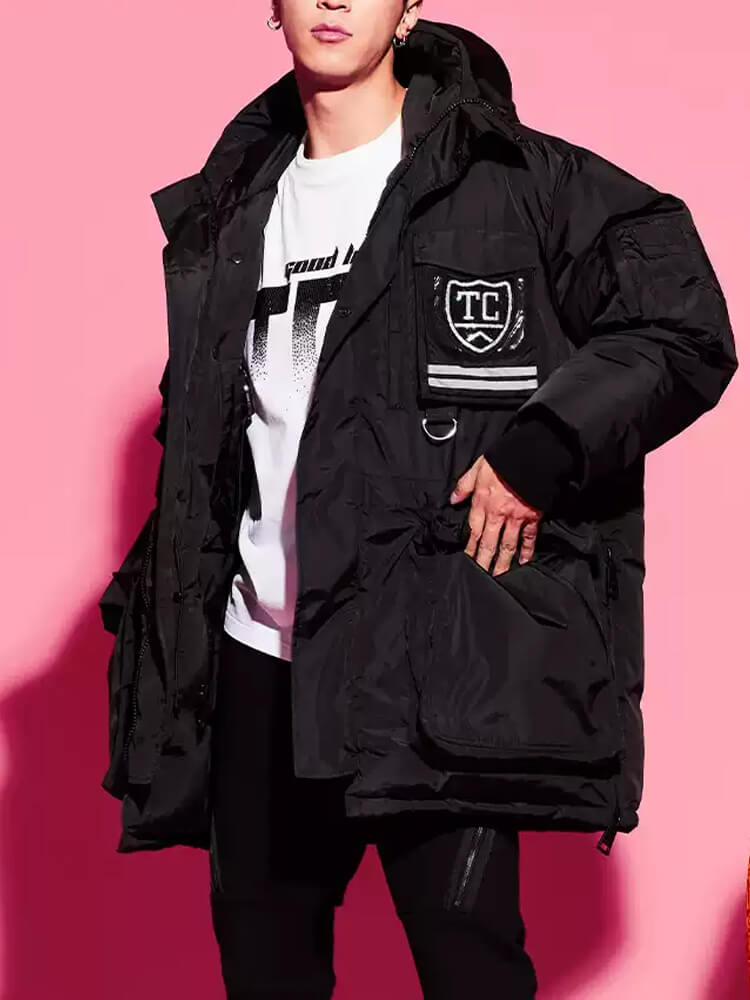 TCH Unisex Rhinestone Thickened Down Jacket