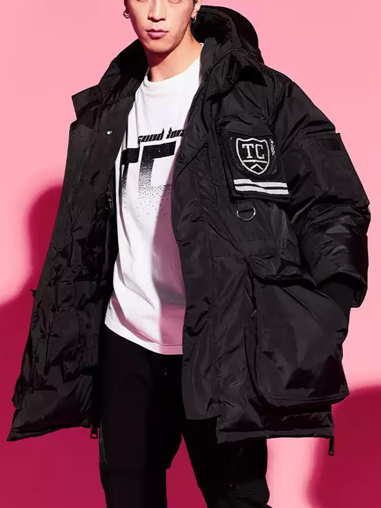 TCH Unisex Rhinestone Thickened Down Jacket