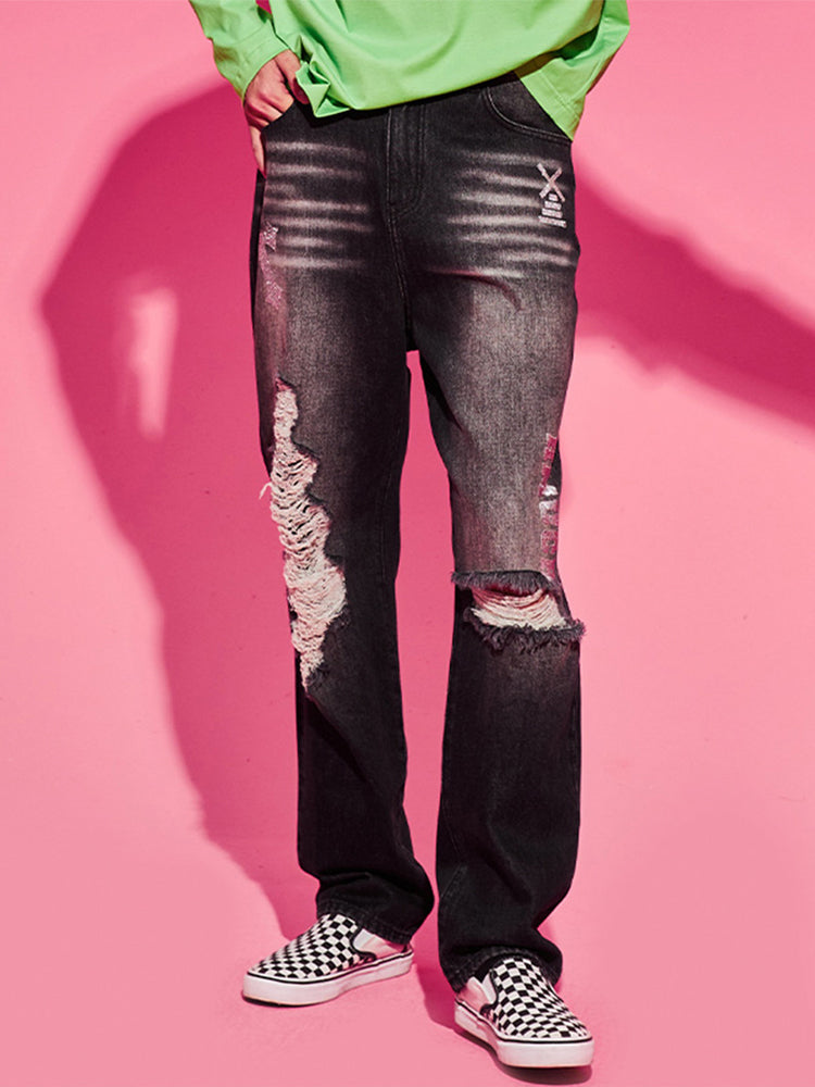 TCH Unisex High Waisted Wide Leg Jeans