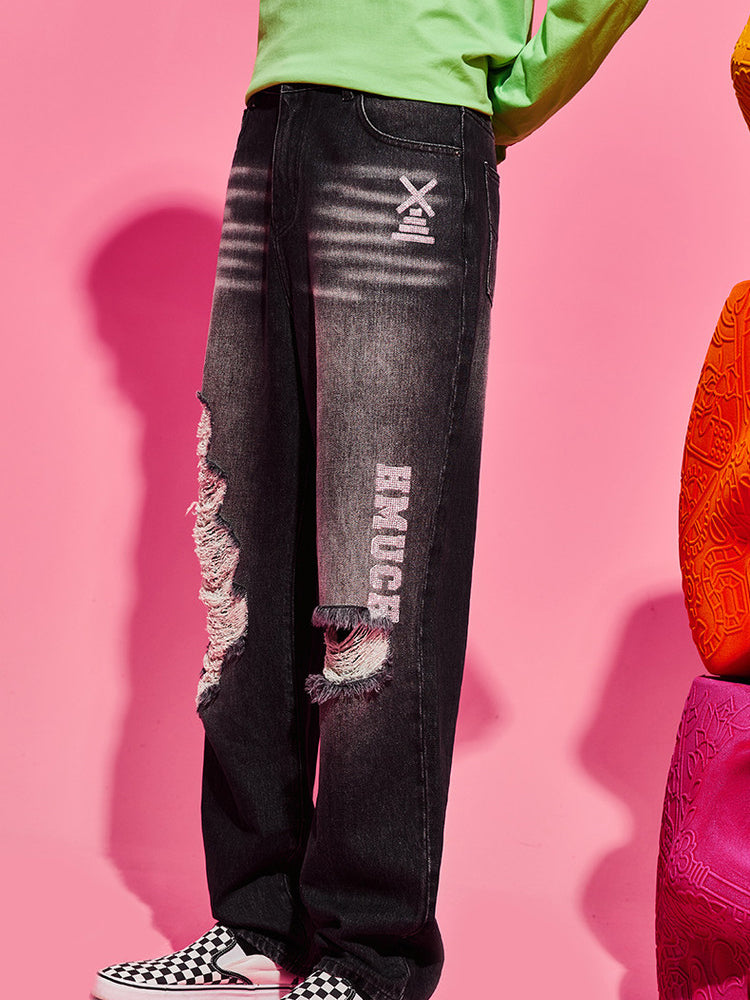 TCH Unisex High Waisted Wide Leg Jeans