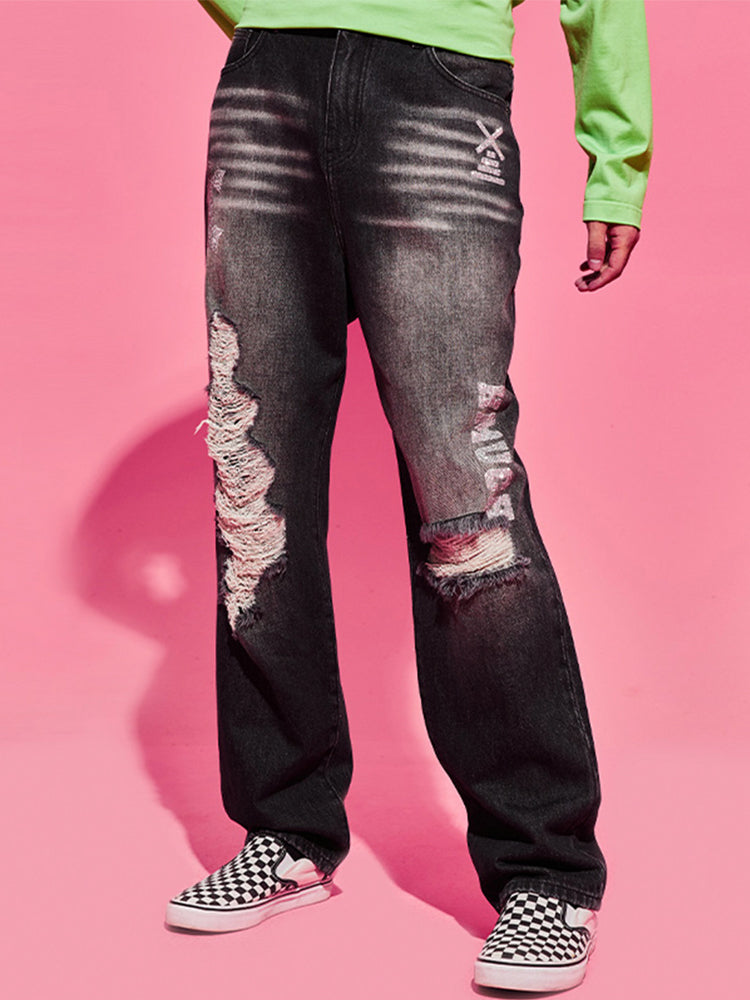 TCH Unisex High Waisted Wide Leg Jeans