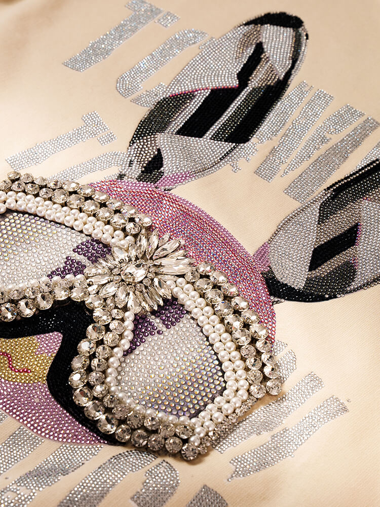 TCH Luxury Rhinestone Graphic Sweatshirt