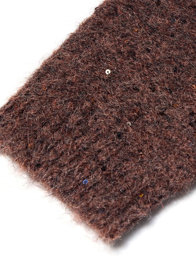 TCH Crystal-Embellished V-Neck Sweater in Sequins