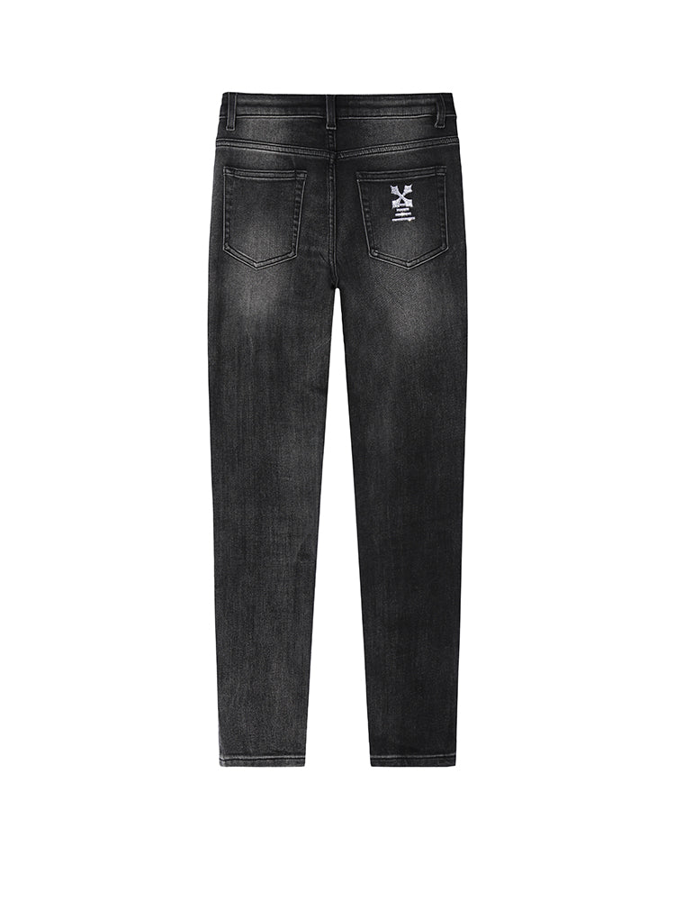 TCH Women's Mid-Rise Slim Fit Straight Jeans
