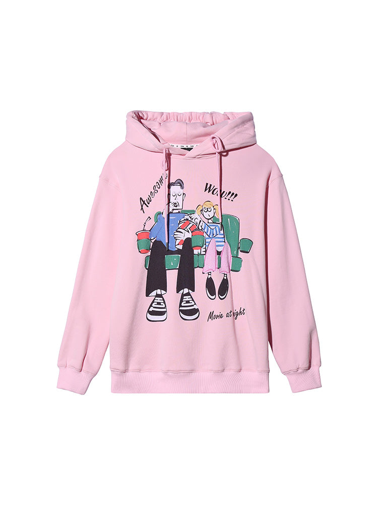 TCH Causal Rhinestone Graphic Sparkle Hoodies