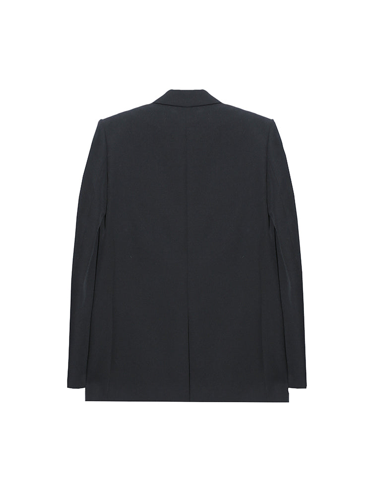 TCH Rhinestone Straight Textured Blazer