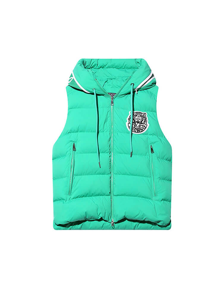 TCH Zip Up Puffer Down Vest Unisex Coat