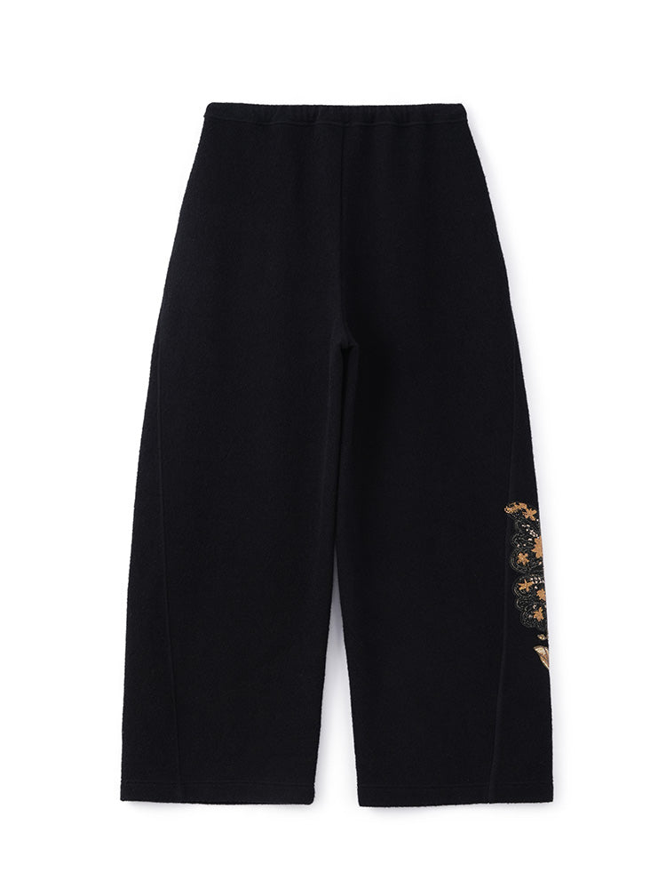 TCH Rhinestone Butterfly Palazzo Trousers