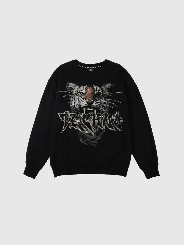 TCH Men's Tiger Printed Long Sleeve Sweatshirt