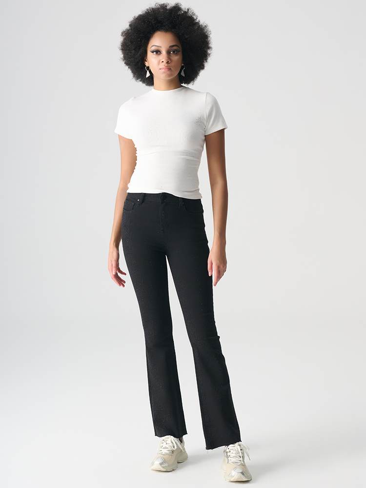TCH Women's Black Rhinestone Embellished Jeans
