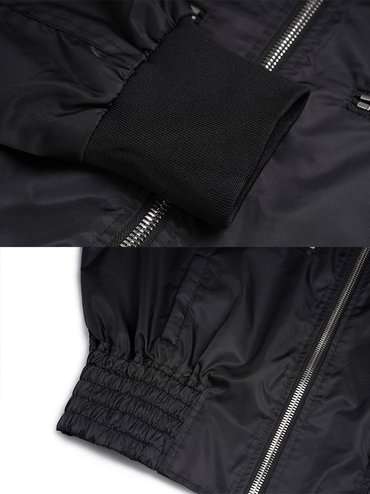 TCH Graphic Studded Streetwear Bomber Jacket