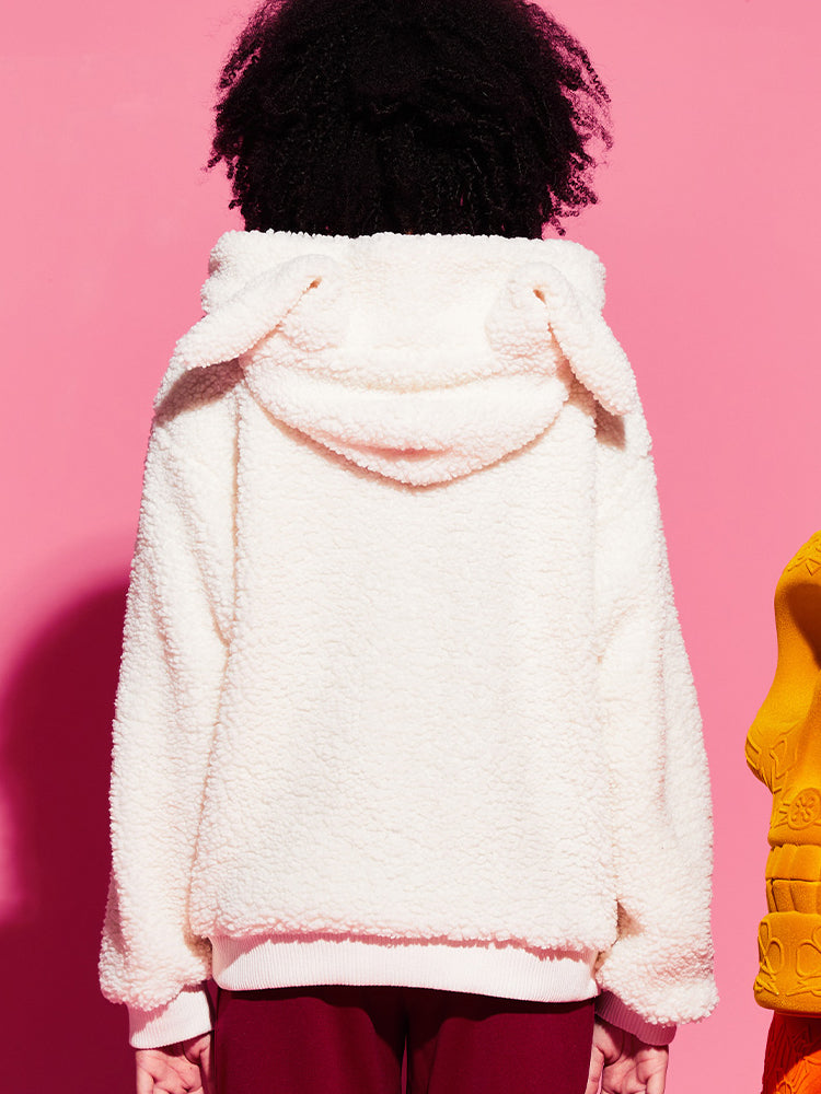 TCH Rhinestone Sherpa Hoodie Sweater