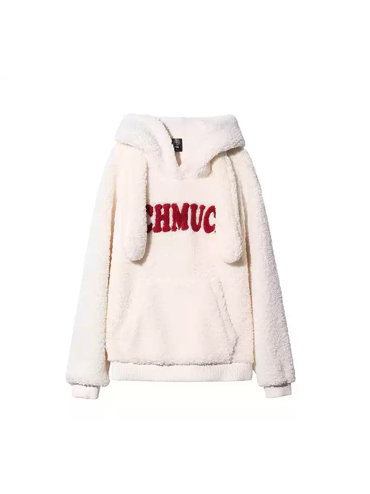 TCH Rhinestone Sherpa Hoodie Sweater