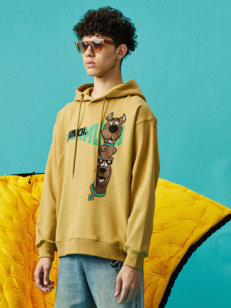 TCH Rhinestone Oversized Graphic Hoodie