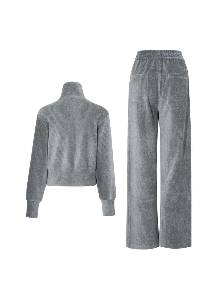 TCH Graphic Rhinestone Velvet 2 Piece Outfits