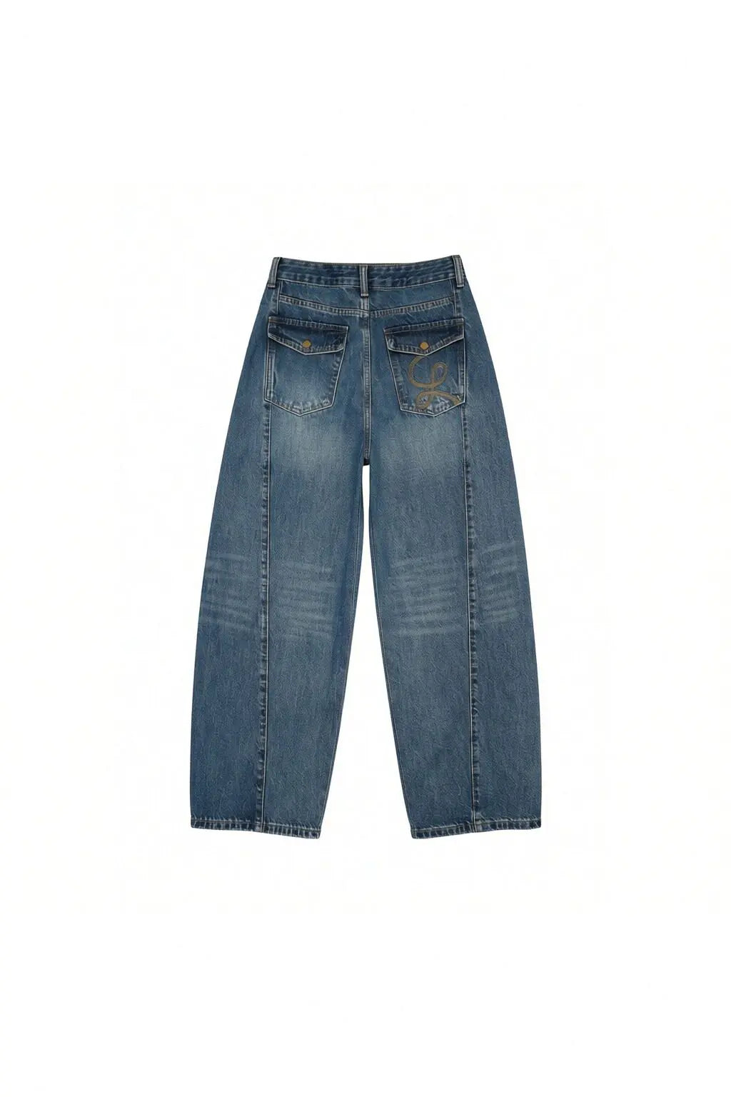 TCH Cosmic Star Rhinestone Wide-Leg Blue Jeans - M - US