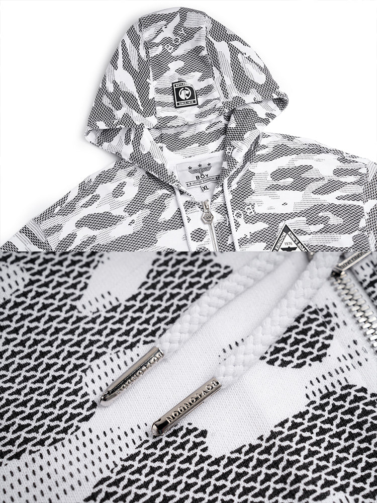 TCH Oversized Urban Camo Zip Hoodie