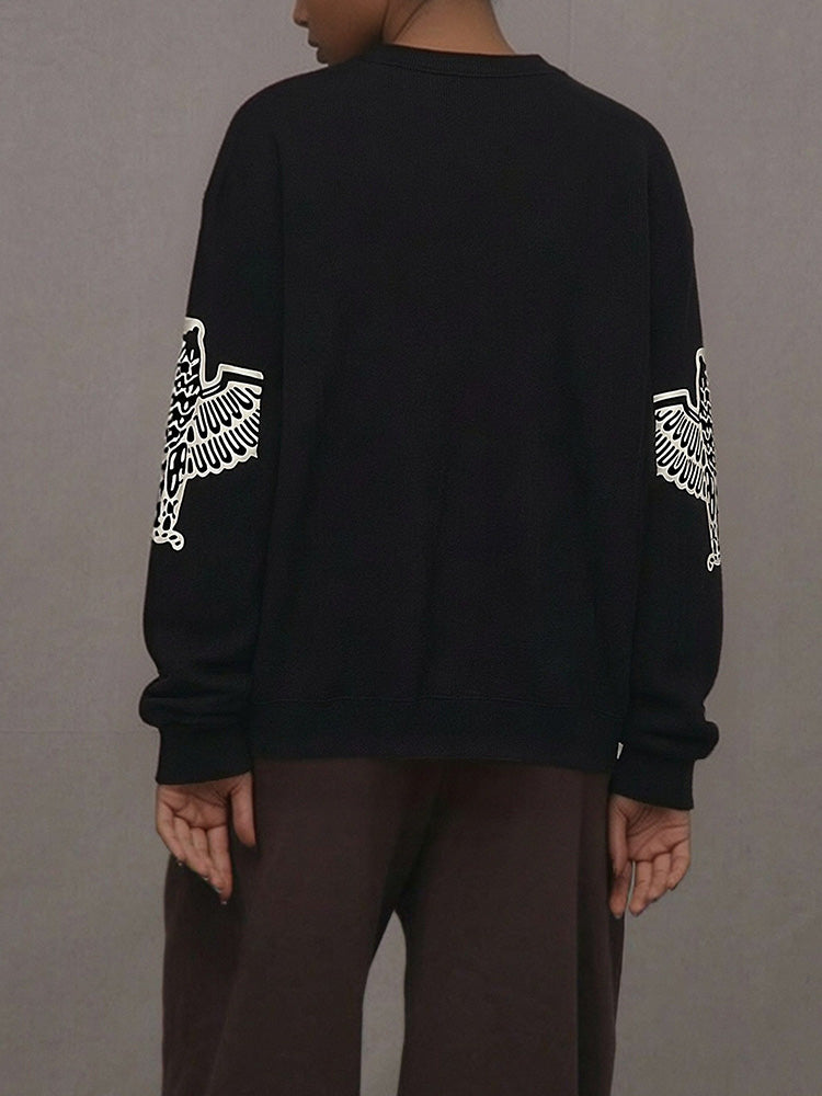 TCH Rhinestone Graphic Black Unisex Sweatshirt